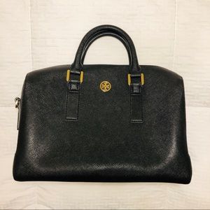 ✨💕Tory Burch Black & Gold Satchel